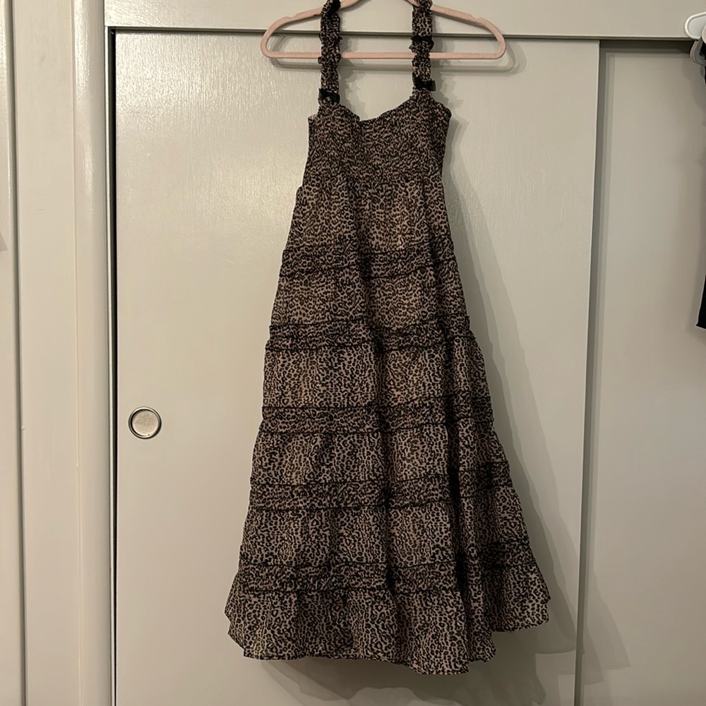 Sister Jane Lisette Leopard Print Midi Dress